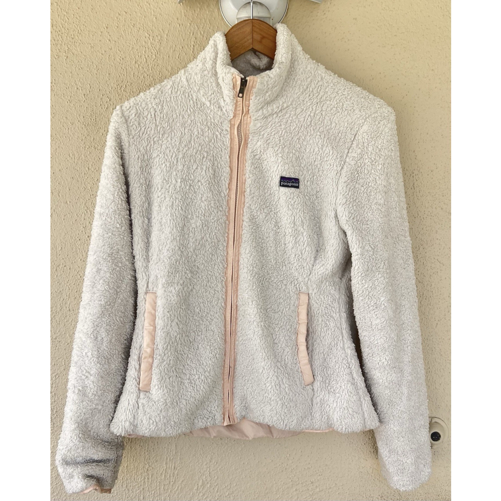 Patagonia Los Gatos Sherpa Fleece Jacket Birch White Women’s Medium Outdoors